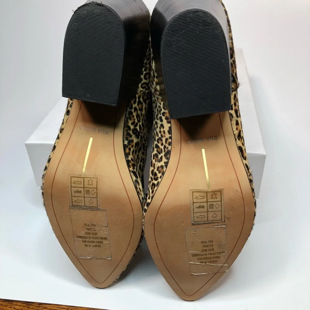 Dolce Vita Coltyn Leopard Calf Hair Bootie